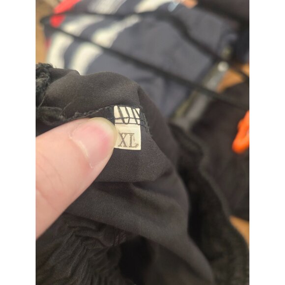 Black Athletic Running Shorts With White Trim XL - Picture 3 of 3